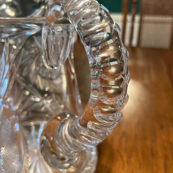 19th Century American Brilliant Period Crystal Pitcher - Picture 7 of 9